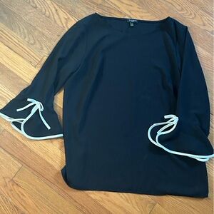 Talbots Classic Black Blouse petite M